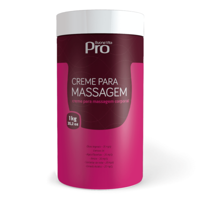 Creme para Massagem - 1Kg - Buona Vita Dermocosméticos Científicos