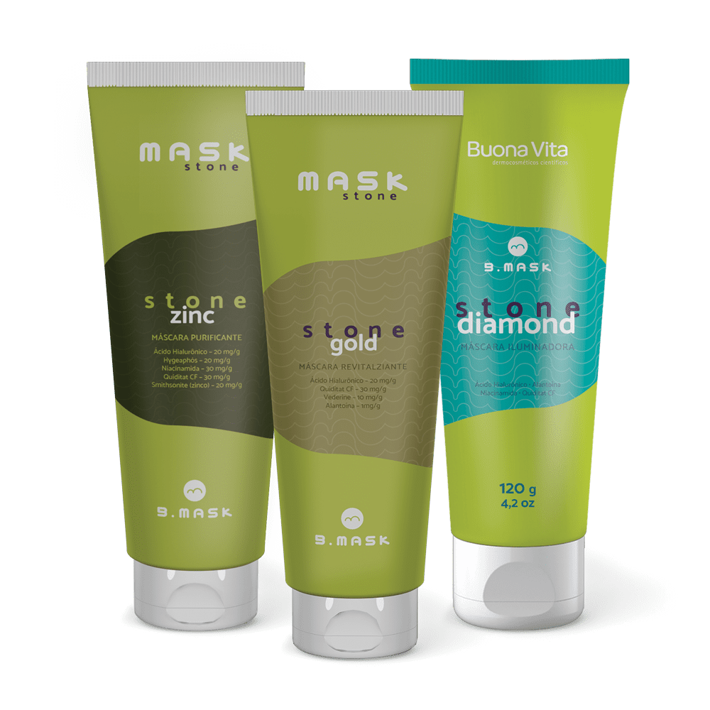 Kit Máscaras Stone - Buona Vita Dermocosméticos Científicos