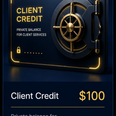 $100 Client credit