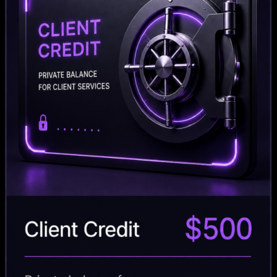 $500 Client credit